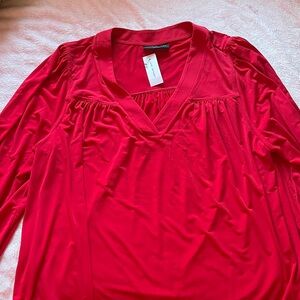 Lane Bryant Vibrant Red Top